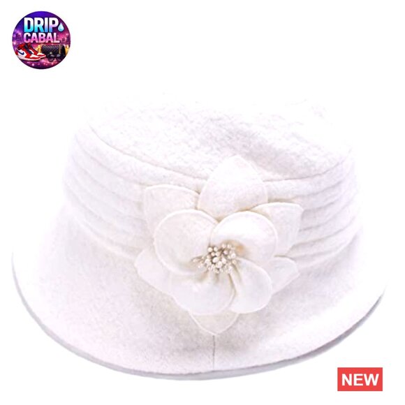 Wool Beret Bucket Hat for Winter Casual Wear